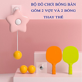 Đồ chơi luyện tập bóng bàn trong nhà cho bé, tập phản xạ và vận động thể chất toàn cơ thể, chất liệu nhựa an toàn