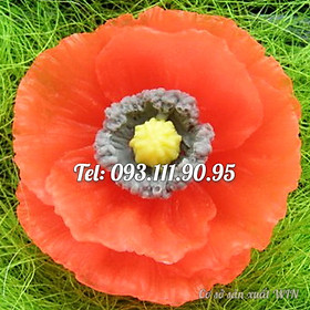 Khuôn rau câu silicon hoa Poppy – Mã số 1692