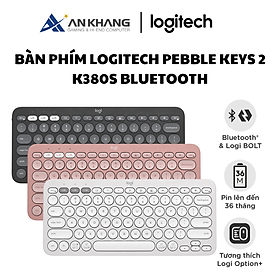 Mua Bàn phím Bluetooth Logitech K380s Pebble 2 - Đa thiết bị  Phím tắt tùy chỉnh  Mỏng nhẹ - Bảo hành chính hãng 12 tháng - Hàng Chính Hãng