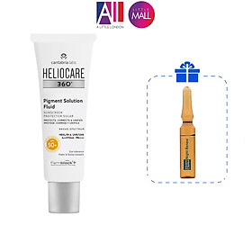 Kem chống nắng ngừa tăng sắc tố Heliocare 360º pigment solution fluid SPF50 50ml TẶNG Ampoule chống lão hóa Martiderm (Nhập khẩu)