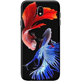 Ốp lưng dành cho Samsung Galaxy J7 Pro mẫu Cá beta xanh đỏ