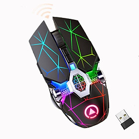 Mua Chuột A7 không dây chuyên game pin sạc Led 7 màu - CHUỘT ĐỈNH CHO DÂN PUBG & FPS