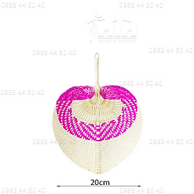 Mua Quạt lá (hình tim) trang trí  decor tường