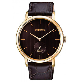 Đồng Hồ Citizen Nam Dây Da Pin-Quartz BE9173-07X - Mặt Nâu (39mm)