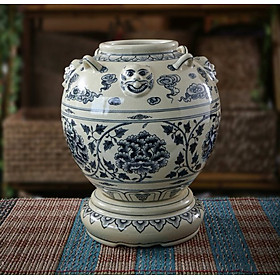 Mua Bình Trấn bảo truyền thống Gốm Chu Đậu - Kích thước F25 5 x H24 cm