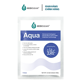 EcoClean Aqua - Men Vi Sinh Xử Lý Nước Ao Nuôi Tôm, Cá - Gói 100g