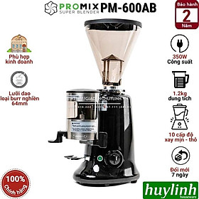 Máy xay cà phê chuyên nghiệp Promix PM-600AB - Bán tự động - 350W - Lưỡi dao 64mm - Hàng chính hãng