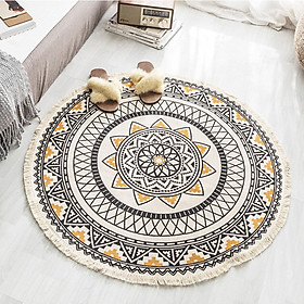 Mua Thảm tròn trải sàn sợi dệt linen cao cấp