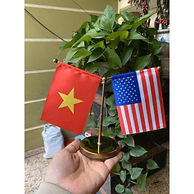 Mua cờ mini mỹ việt trang trí xe hơi