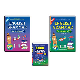 Sách - English Grammar For Starters - Có Đáp Án - Combo 2 Tập + 6000 Từ Vựng Tiếng Anh Thông Dụng - Minh Thắng