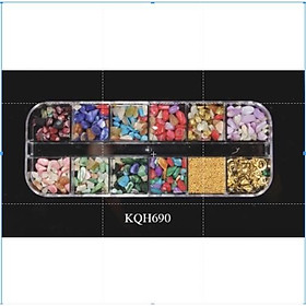 Mua Khay 12 Ngăn Đá Vỏ Sò Nhiều Màu Trang Trí Resin - Trường Thịnh Sài Gòn