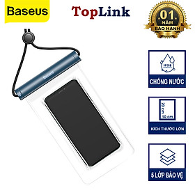 Túi chống nước điện thoại 5 lớp, IPX8, Baseus Waterproof Bag ACFSD-E01- Hàng chính hãng.