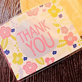 100 Flower Self Adhesive Cellophane Candy Party Gift Bag