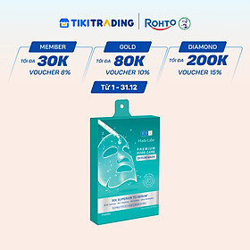 Hộp mặt nạ tinh chất làm dịu và cải thiện da mụn, nhạy cảm cao cấp Hada Labo Premium Pore Care Serum Mask (115g/5 miếng)