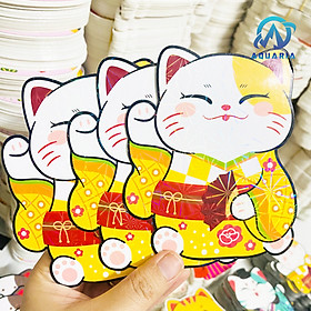 Combo 5 Bao Lì Xì Chibi Mèo 36 Sắc Thái 4D Phản Quang Cầu May Mắn Quý Mão 2023 Quà Tặng Đáng Yêu (Được Chọn Mẫu)