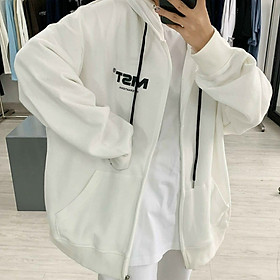 Áo hoodie có dây kéo in chữ missout thời trang, Áo Khoác Nỉ Bông Loại 1 Missout, Áo Khoác Nỉ Bông Loại 1 Missout, Áo khoác Hoodie dây kéo chất nỉ ngoại form rộng có mũ