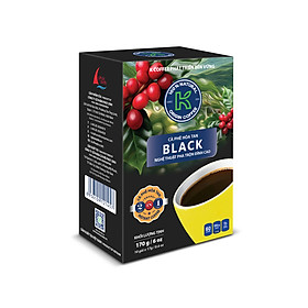 Cà Phê Đen Hòa Tan K Black 2in1 170g (Hộp 10 Gói x 17g) - Thương Hiệu K COFFEE