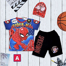 ĐỒ BỘ THUN BÉ TRAI HÌNH SIÊU NHÂN TỪ 10-41KG- tặng mũ trùm- Chất cotton 4 chiều- Kiến Lửa