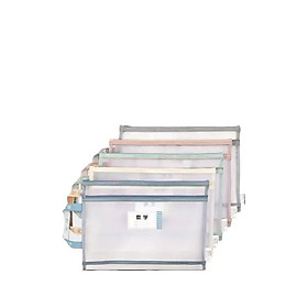 SUN EIGHT - PP116 Túi lưới xách tay 2 ngăn có quai, túi đựng vở bút cho học sinh (KT 34x24.5cm) - NDBags