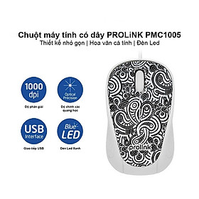 Mua Chuột máy tính có dây PMC1005 giá Tốt  đèn LED hoạ tiết bắt mắt Dây Dài Thiết Kế Ôm Tay Thuận Cả 2 Tay Văn Phòng USB Cho Máy Tính Laptop Tivi - Hàng Nhập Khẩu