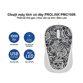 Chuột máy tính có dây PMC1005 giá Tốt, đèn LED hoạ tiết bắt mắt Dây Dài Thiết Kế Ôm Tay Thuận Cả 2 Tay Văn Phòng USB Cho Máy Tính Laptop Tivi - Hàng Nhập Khẩu