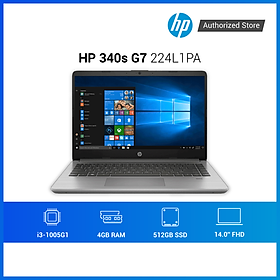Mua Laptop HP 340s G7 224L1PA i3 1005G1 | 4GB RAM | 512GB SSD | 14  FHD | Win 10 | Xám - Hàng Chính Hãng