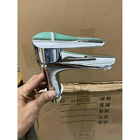 Lavabo đồng thau nóng lạnh cao 20 cm macrom cao cấp