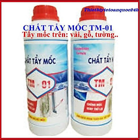 Chất tẩy mốc TM-01- tẩy mốc trên mọi vật liệu như tường, gỗ, vải, cao su