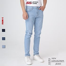 Quần Jean Nam 5S Màu Sắc Cơ Bản, Chất Cotton Mềm Mịn, Co Giãn Tốt, Không Bai Xù, Bền Màu, Phom Trẻ Trung