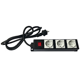 Mua Ổ cắm điện 3 ổ - 2 chấu tròn không nắp NamRack - PDU-02-03-00 - INPUT ~220-240V ∣ 16A ∣ 3000W - Ổ cắm điện 2 chấu