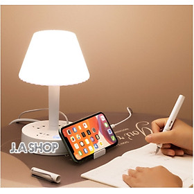 Mua Đèn Ngủ Để Bàn Thông Minh kiêm Ổ Cắm Điện Đa Năng Có Cổng Sạc USB và Giá Đỡ Điện Thoại (JA Shop)