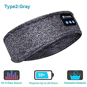 Tai nghe giấc ngủ mới Bluetooth 3D Ngủ Ngủ Tai nghe không dây Tai nghe không dây với loa HD tích hợp hoàn hảo cho người ngủ bên: Loại 2 - Xám
