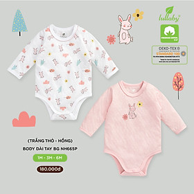 LULLABY 2021 Set 2 bộ BODYCHIP dài tay thu đông bé trai và bé gái