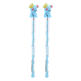 Vỉ 2 Cây Viết Chì Khúc Đầu Thú ZC-117 - Màu Ngẫu Nhiên