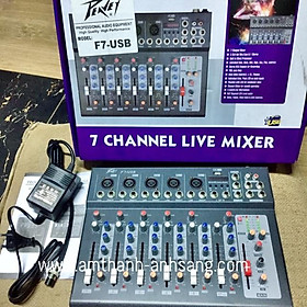 Mua Mixer f7 USB  mixer karaoke mini  mixer 7 line có USB