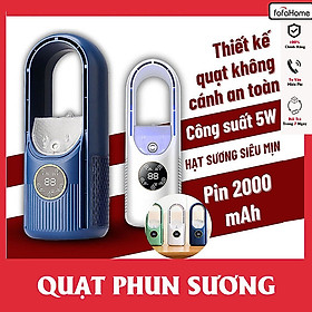 Mua Quạt Phun Sương  Quạt Hơi Nước Không Cánh Mini Thông Minh Siêu Yên Tĩnh  6 Tốc Độ Làm Mát
