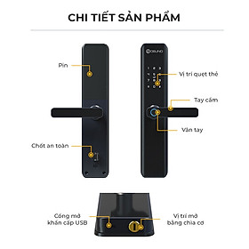 Mua Khóa thông minh sử dụng vân tay  thẻ từ  app điều khiển từ xa OSUNO OSN3302
