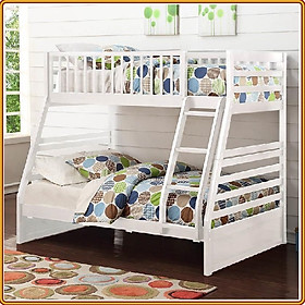 Mua Giường 2 tầng Tundo màu trắng 1m/1m4