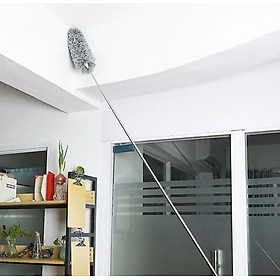 Mua Chổi quét trần nhà KG12S gấp gọn  lau bụi  quét nhà thông minh  đa năng cán dài inox rút gọn gập được 90 độ kéo ra 3m - Hàng chính hãng