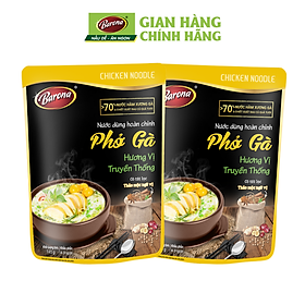 Combo 2 Gói Nước dùng Phở Gà Barona 145g tươi ngon chuẩn vị không cần nêm