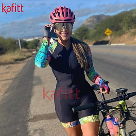 Quần short nữ Kafitt Đặt bộ đồ đi xe đạp xe đạp xe đạp đi xe đạp ngoài trời bộ đồ xe đạp dài tay áo dài tay áo dài tay áo sơ mi dài tay Color: kafitt20-839(1) Size: XXS