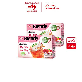 Combo 2 Hộp Trà Vải Hương Hoa Hồng Blendy® 11g/Gói (1 Hộp 8 Gói)