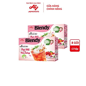 Combo 2 hộp trà vải hương hoa hồng blendy® 11g/gói