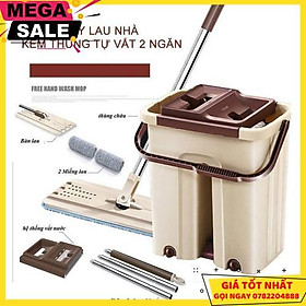 Bộ Cây Lau Nhà Tự Vắt Xoay 360, Chổi Lau Nhà Thông Minh, Xô Thùng Lau Nhà Vắt Tiện Lợi - Thết Bị Vệ Sinh Nhà Cửa Cao Cấp - Giao Hàng Toàn Quốc