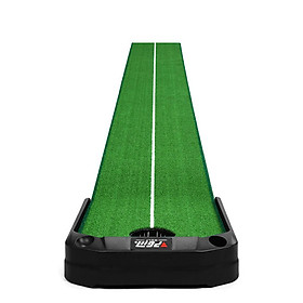 THẢM TẬP PUTTING GOLF ĐIỀU CHỈNH ĐỘ DỐC CÓ MÁY TRẢ BÓNG - PGM TL026 GOLF PUTTING MAT WITH ELECTRIC AUTO GOLF BALL BOUNCE BACK DEVICE