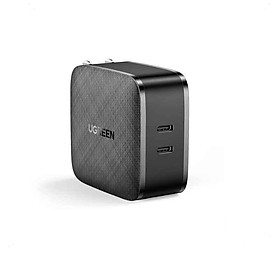 Mua Ugreen UG70866CD216TK 66W 2c QC4.0 chuẩn cắm US Màu Đen Củ sạc nhanh 2 cổng USB type C - HÀNG CHÍNH HÃNG