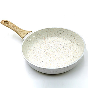 Chảo vân đá đáy từ Nagakawa NAG2806 (28cm) - Nhôm nguyên khối - Dùng cho mọi loại bếp - Hàng chính hãng