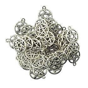 10x 50pcs Craft Supplies Antique Silver Celtic Star Charms Pendants Bulk for Crafting, Jewelry Findings Making Accessory for DIY Necklace Bracelet