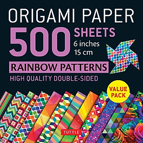 Hình ảnh sách Origami Paper 500 Sheets Rainbow