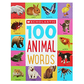 Hình ảnh sách Scholastic 100 Animal Words